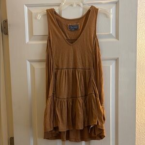 Anthropologie Sleeveless Tiered Top